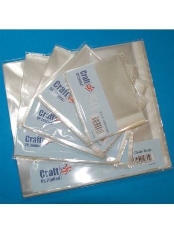 Craft UK - Clear Card Bags 5x5